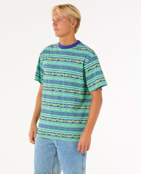 Rip Curl Raw Energy Vibal Tee-Neon Green