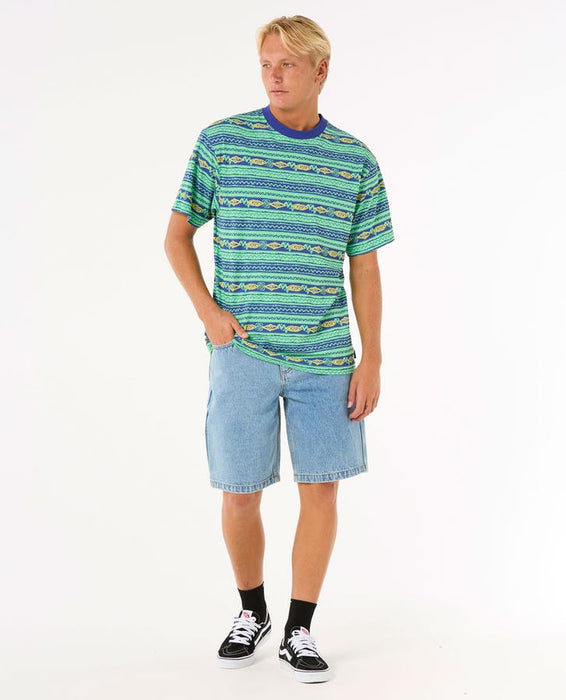 Rip Curl Raw Energy Vibal Tee-Neon Green