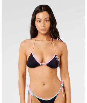 Rip Curl Surf Puff Sliding Tri Top-Black