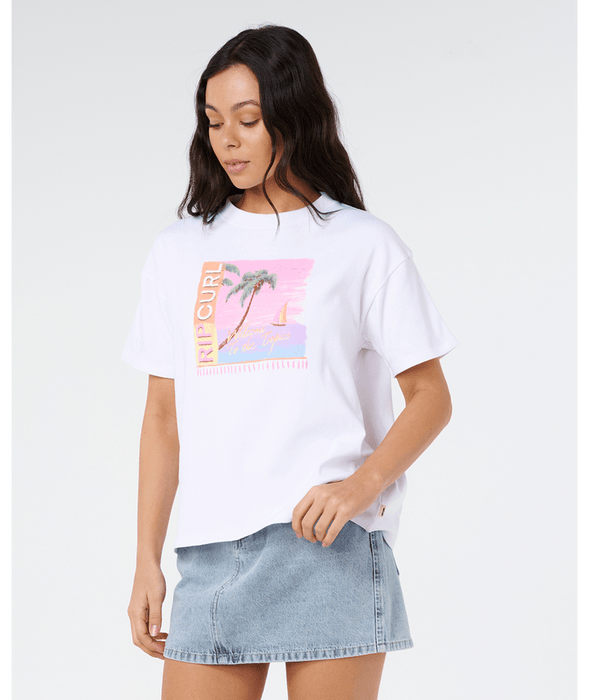 Rip Curl Topanga Canyon Baby Tee-White