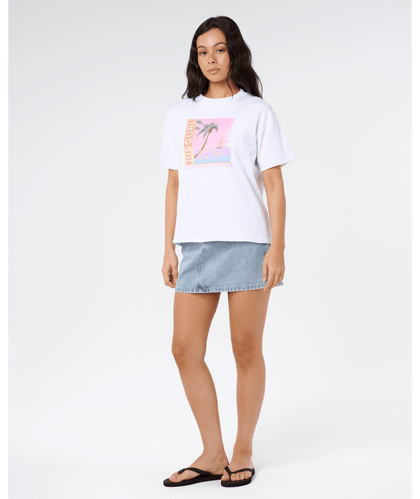 Rip Curl Topanga Canyon Baby Tee-White
