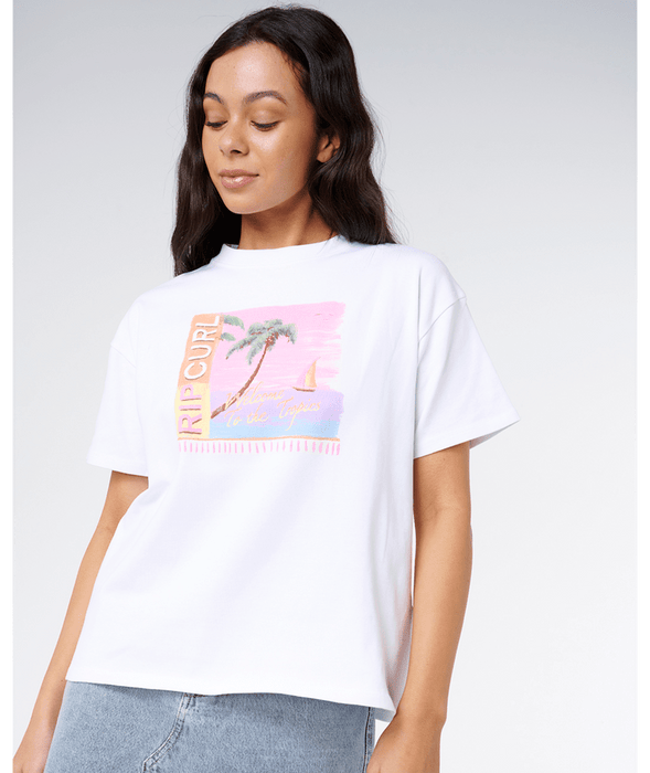 Rip Curl Topanga Canyon Baby Tee-White