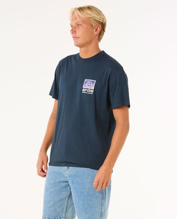 Rip Curl Raw Energy Trad Tee-Dark Navy
