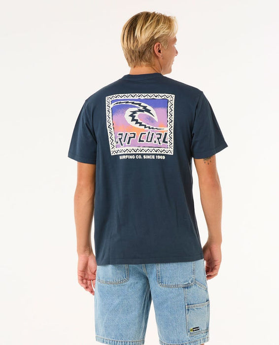 Rip Curl Raw Energy Trad Tee-Dark Navy