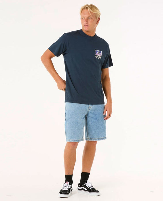 Rip Curl Raw Energy Trad Tee-Dark Navy