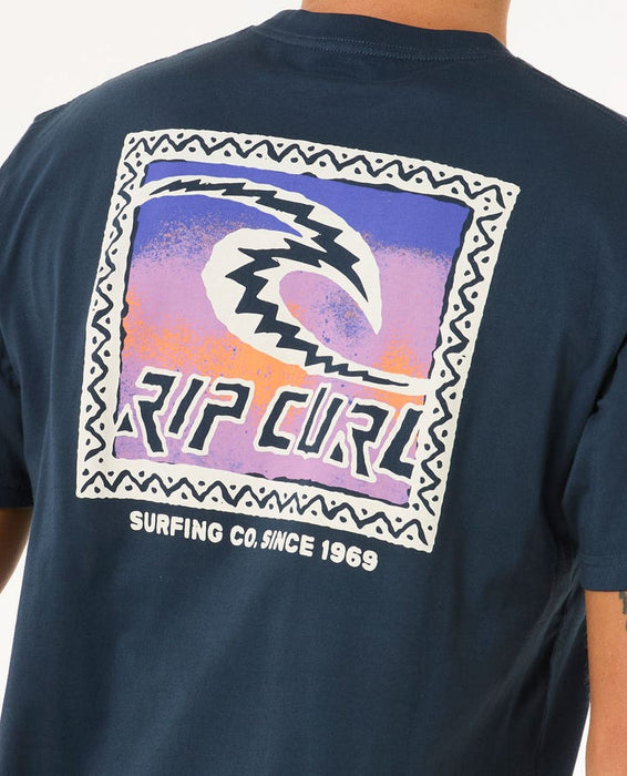 Rip Curl Raw Energy Trad Tee-Dark Navy