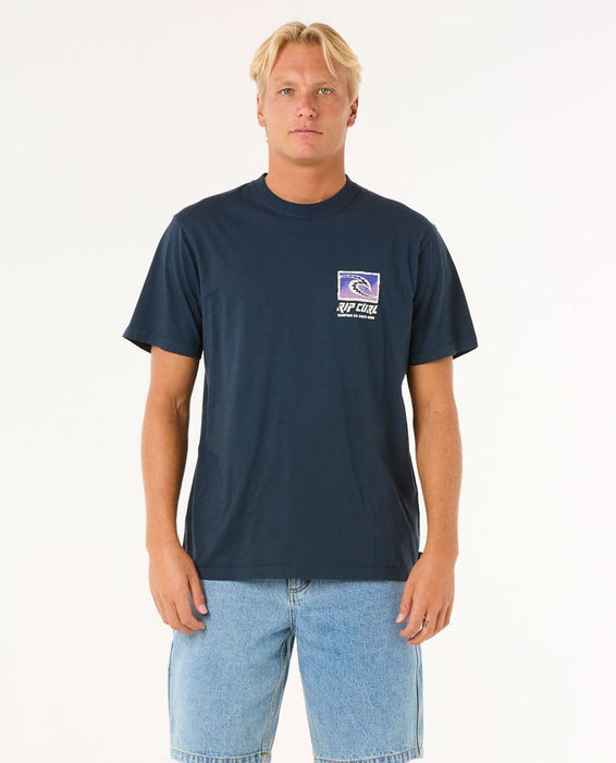 Rip Curl Raw Energy Trad Tee-Dark Navy