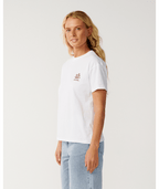 Rip Curl Surf Puff Party Pack Relaxed Tee-White