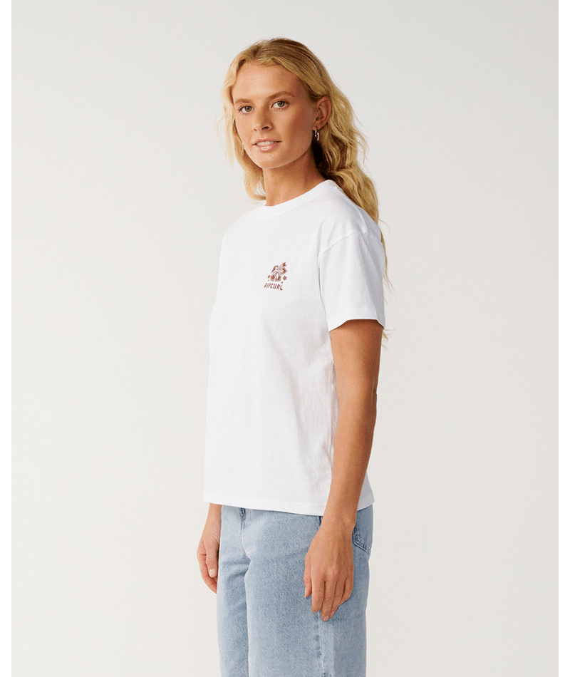 Rip Curl Surf Puff Party Pack Relaxed Tee-White