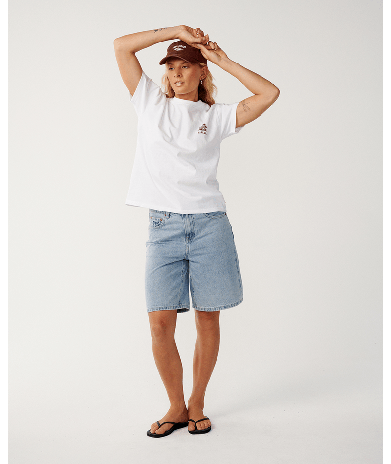 Rip Curl Surf Puff Party Pack Relaxed Tee-White