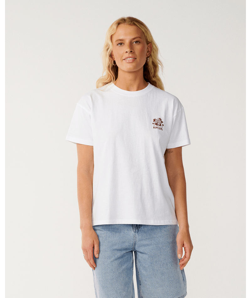 Rip Curl Surf Puff Party Pack Relaxed Tee-White