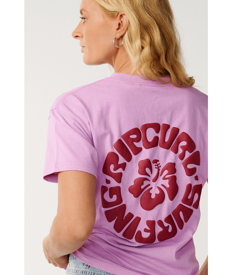 Rip Curl Surf Puff Party Pack Relaxed Tee-Bright Lilac