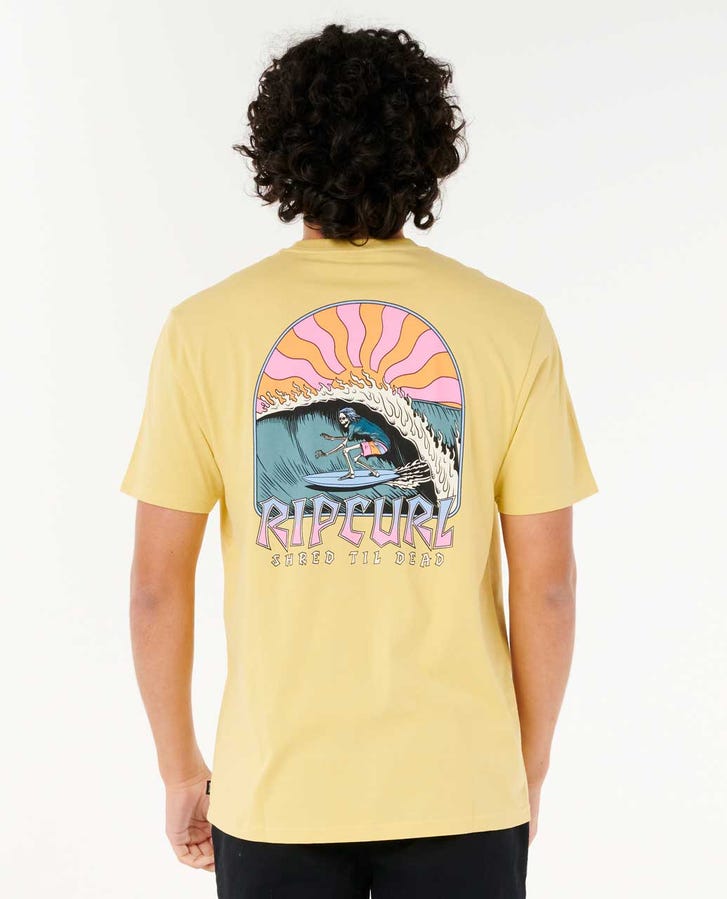 Rip Curl Shred Til Tee-Straw