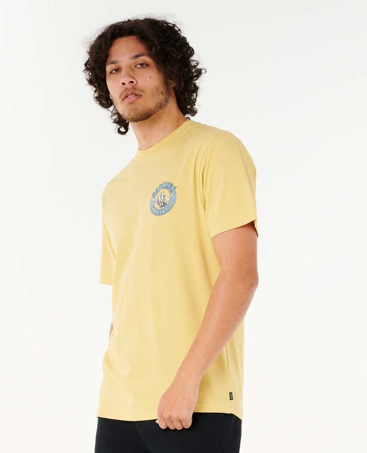 Rip Curl Shred Til Tee-Straw