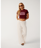 Rip Curl Retro Swell Baby Tee-Dark Plum