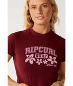 Rip Curl Retro Swell Baby Tee-Dark Plum