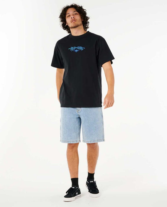 Rip Curl Raw Energy Gnarly Tee-Black