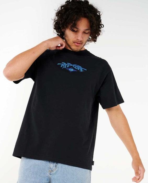 Rip Curl Raw Energy Gnarly Tee-Black