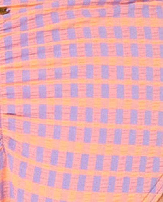 Rip Curl Isles Plaid Full Bottom-Purple