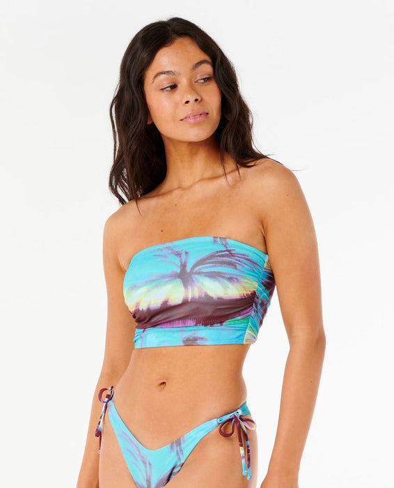 Rip Curl Hidden Isles Bandeau Top-Blue