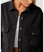 Rip Curl Retro Swell Fleece L/S Shirt-Washed Black