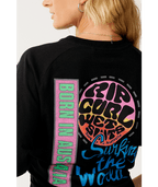 Rip Curl Surf The World Boxy Tee-Black