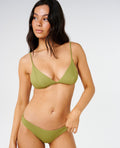 Rip Curl Premium Surf Banded Fixed Tri Top-Green Olive