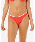 Rip Curl Classic Surf High Skimpy Bottom-Red