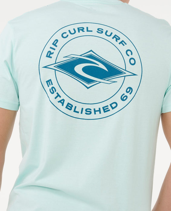 Rip Curl Staple Tee-Light Aqua