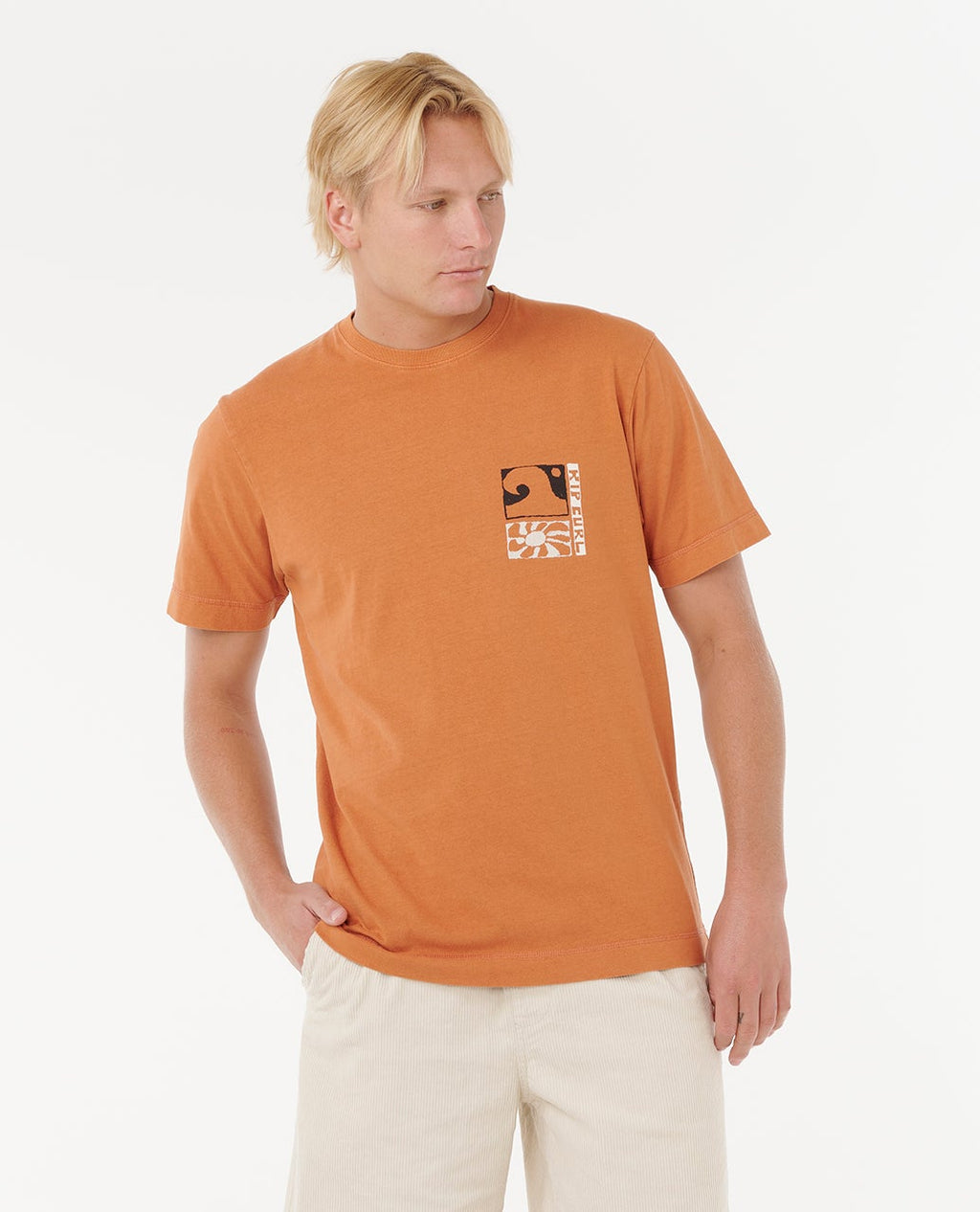 Rip Curl Ty Williams Coastline Tee-Terracotta