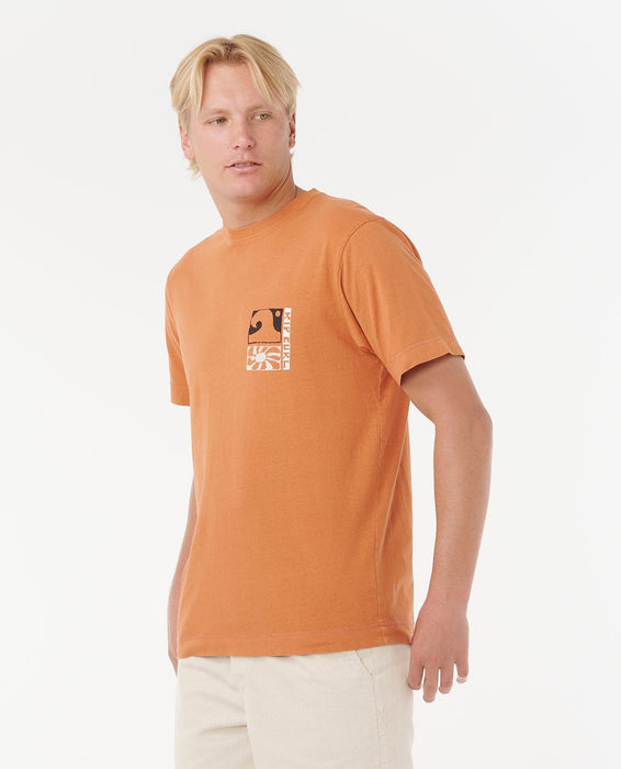 Rip Curl Ty Williams Coastline Tee-Terracotta