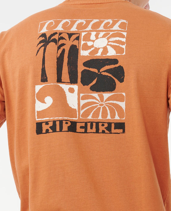 Rip Curl Ty Williams Coastline Tee-Terracotta