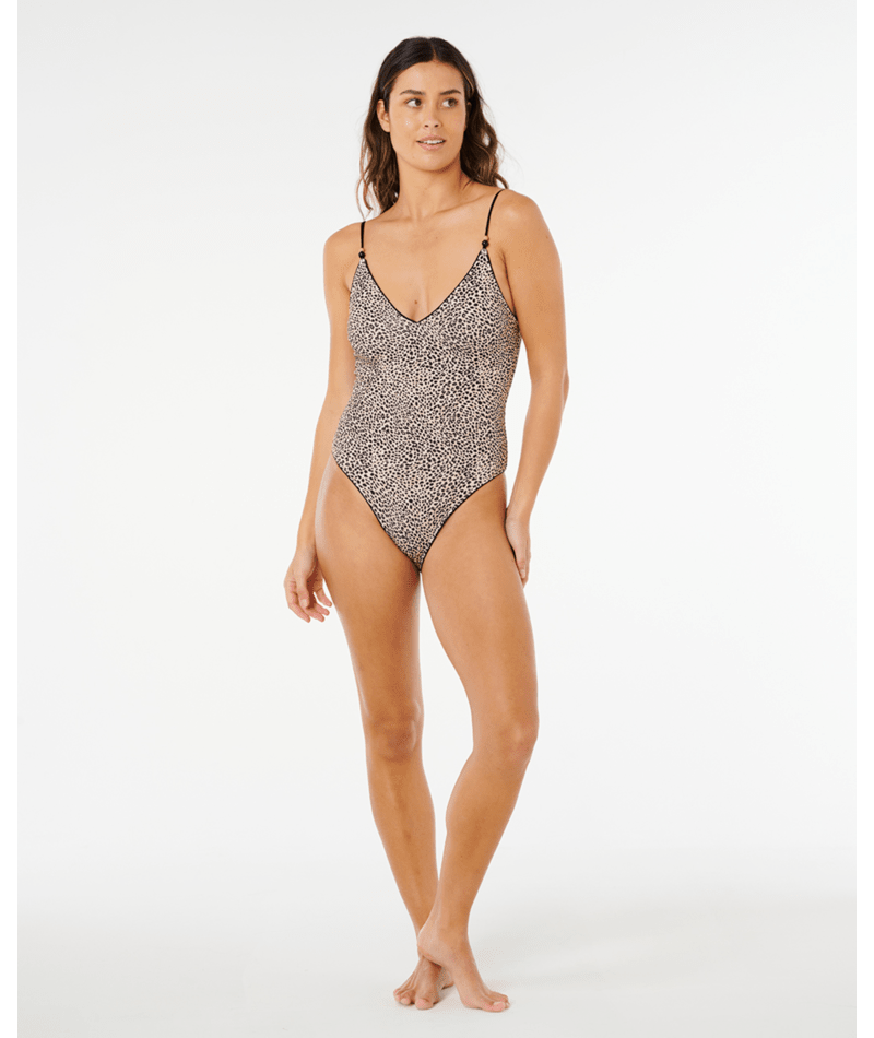 Rip Curl Coastal Instinct Cheeky One Piece-Black