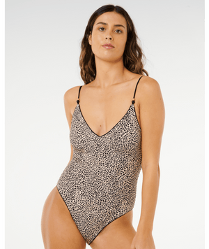 Rip Curl Coastal Instinct Cheeky One Piece-Black