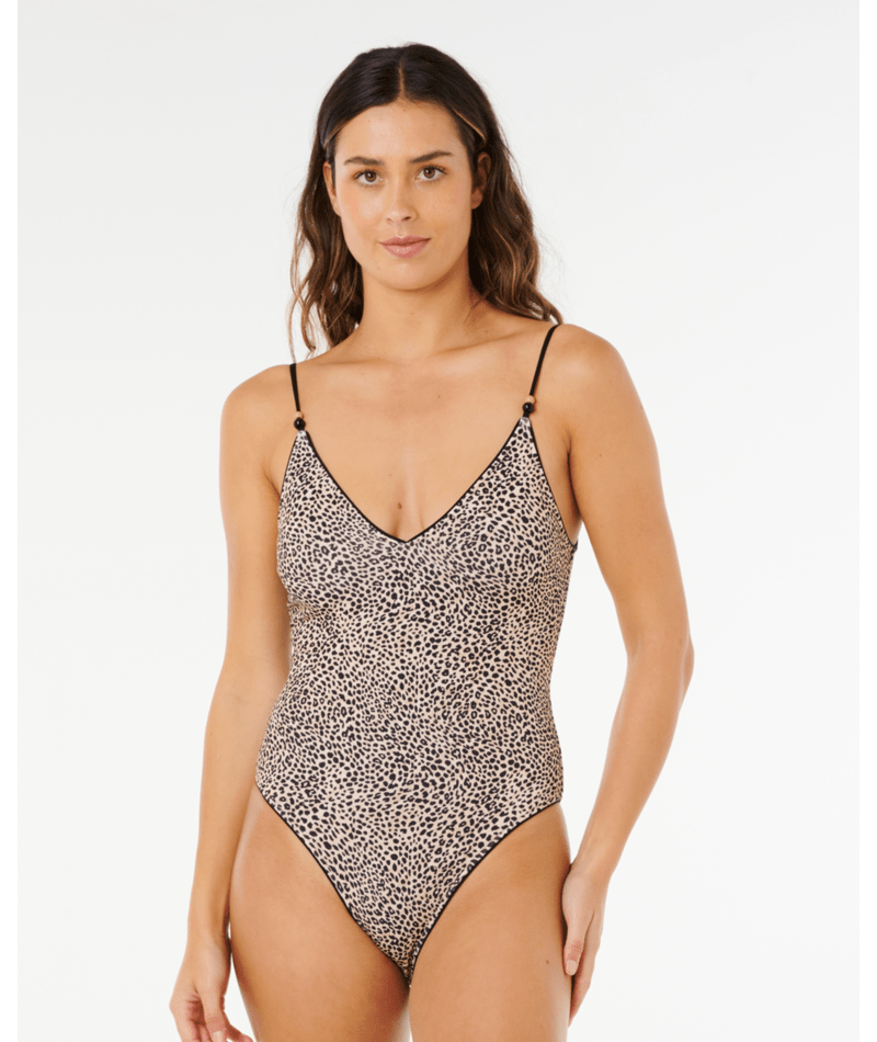 Rip Curl Coastal Instinct Cheeky One Piece-Black