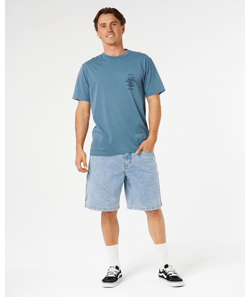 Rip Curl Search Icon Tee-Bluefin