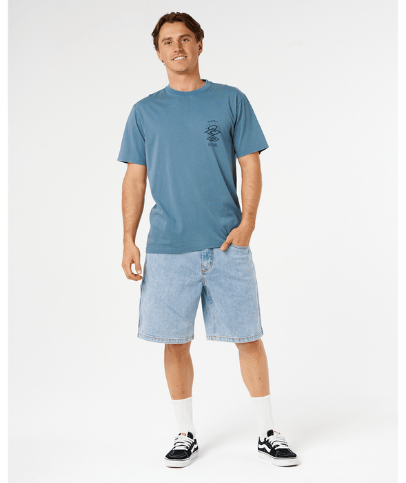 Rip Curl Search Icon Tee-Bluefin