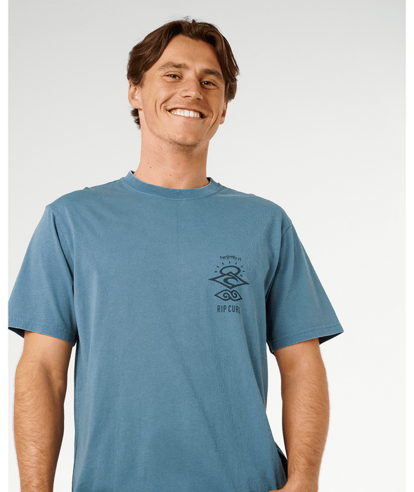 Rip Curl Search Icon Tee-Bluefin