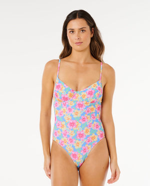 Rip Curl Malibu Cove D-DD One Piece-Blue