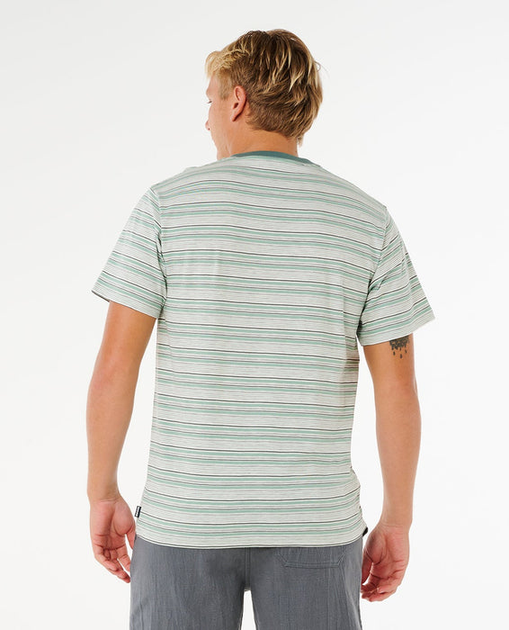Rip Curl Pacific Rinse Stripe Tee-Bone