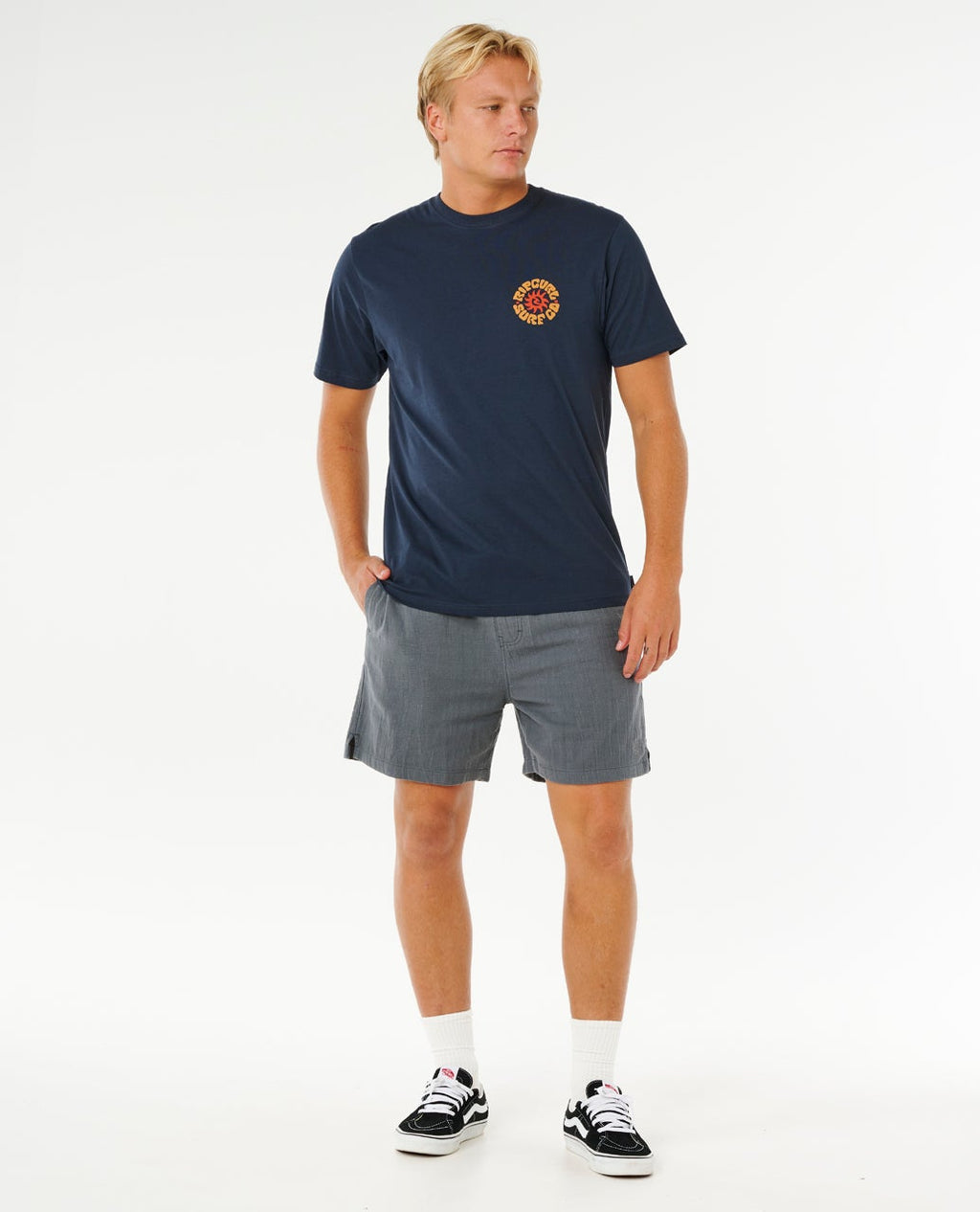 Rip Curl Pacific Rinse Circle Tee-Dark Navy