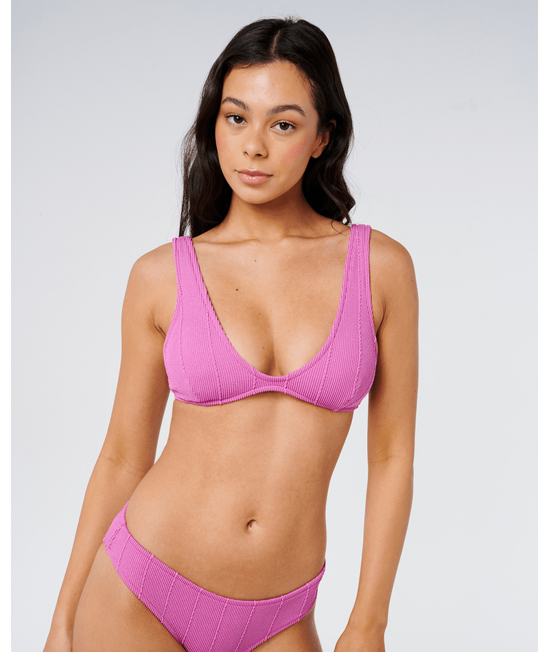 Rip Curl Vibe Surf Bralette Top-Purple Pink
