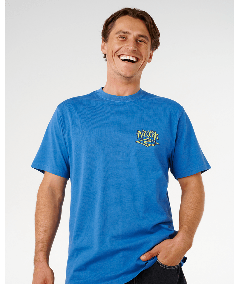 Rip Curl Liquid Trips Arch Tee-Royal Blue