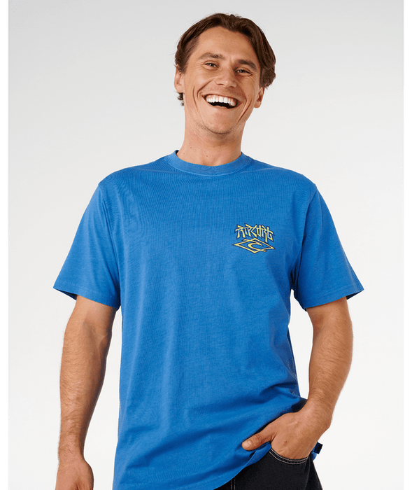 Rip Curl Liquid Trips Arch Tee-Royal Blue