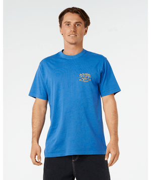 Rip Curl Liquid Trips Arch Tee-Royal Blue
