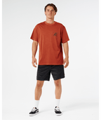 Rip Curl AOTS Rolling Wave Tee-Baked Clay