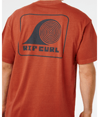 Rip Curl AOTS Rolling Wave Tee-Baked Clay