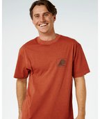 Rip Curl AOTS Rolling Wave Tee-Baked Clay