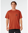 Rip Curl AOTS Rolling Wave Tee-Baked Clay
