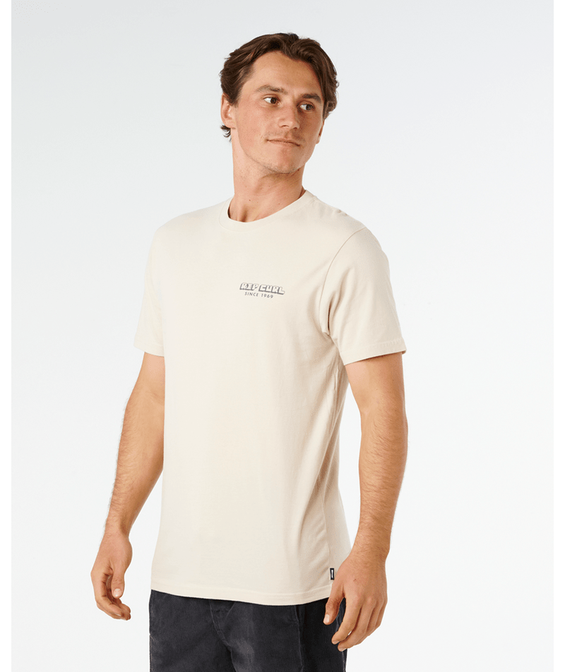 Rip Curl AOTS Sailboat Tee-Vintage White